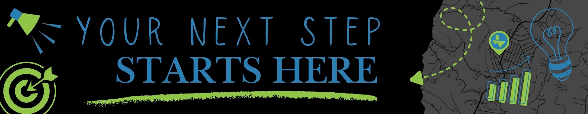 Your next step starts here image for Contact Ad Insight showing contact page for digital marketing and business support