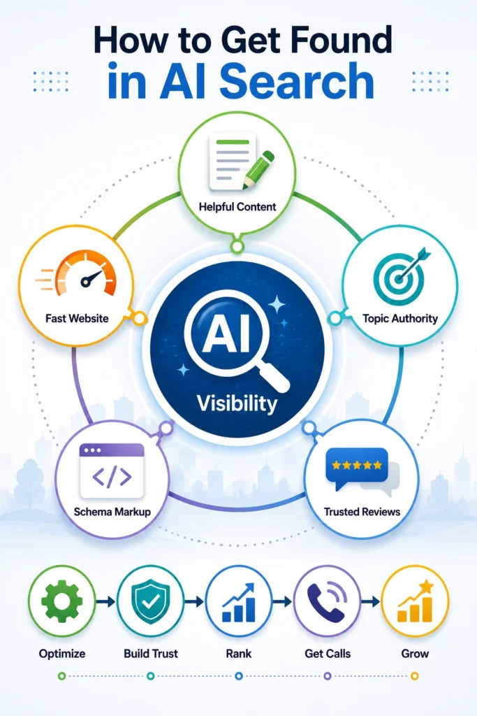 The Biggest Search Change Most Businesses Missed 1 AI search optimization infographic for local service businesses