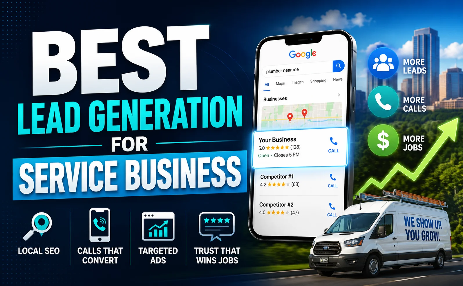 Best lead generation for service business with local SEO and Google Ads