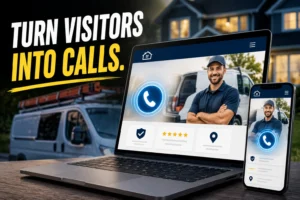 Home service website designed to generate more customer calls